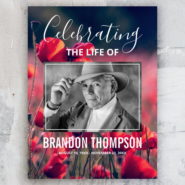 Poster Placa de Boas Vindas de Funeral Amapola Cartaz de  (Criador carregado)