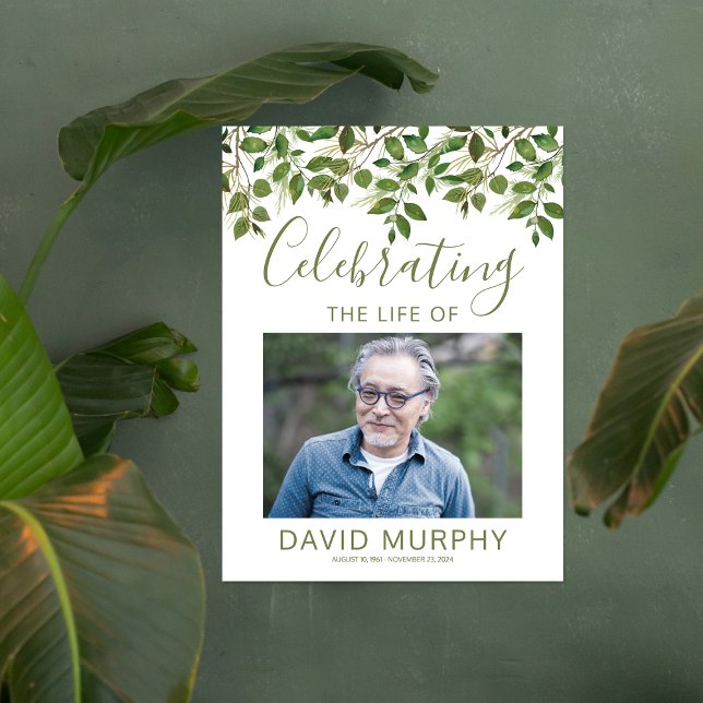 Poster Placa de Boas-Vindas de Funeral | Celebração da Vi (Criador carregado)