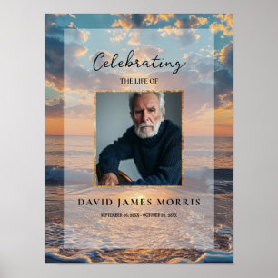 Poster Placa de Boas-Vindas de Funeral Personalizada do P