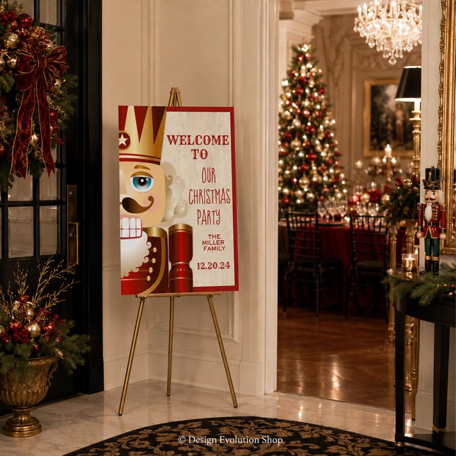 Poster Placa de Boas-Vindas de Natal do Quebra-Nozes (Criador carregado)