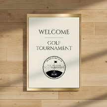 Placa de Boas-Vindas do Nome do Torneio do Clube d