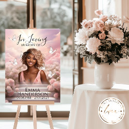 Poster Placa de Boas-Vindas Memorial Borboletas Celestiai
