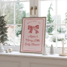 Placa de Boas-Vindas para Chá de Bebê Merry Little
