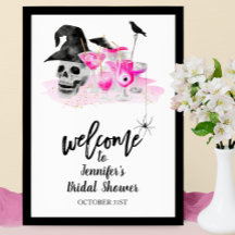 Placa de Boas-Vindas para Chá de Noiva com Tema de
