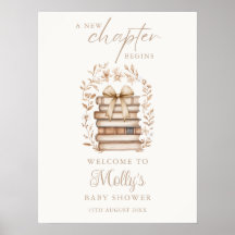 Placa de Boas-Vindas para Chás de Bebê com Arco de