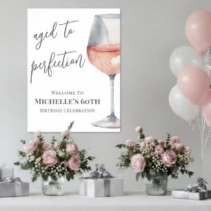 Poster Placa de Boas-Vindas para Festa de Aniversário com