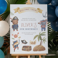 Placa de Boas-Vindas para Festa de Aniversário de