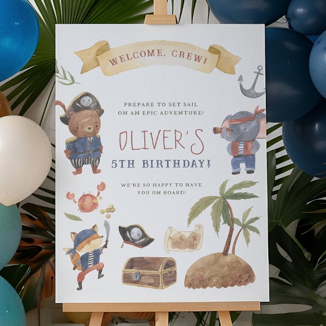 Poster Placa de Boas-Vindas para Festa de Aniversário de  (Criador carregado)