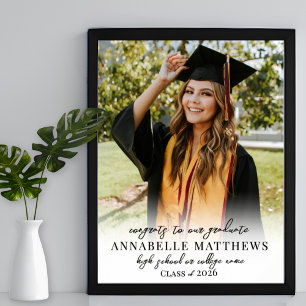 Poster Placa de Boas-Vindas para Festa de Formatura com F