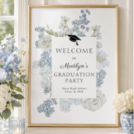 Poster Placa de Boas-Vindas para Festa de Formatura com F