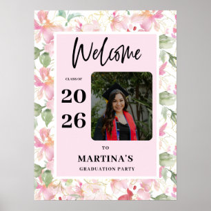 Poster Placa de Boas-Vindas para Festa de Formatura com F