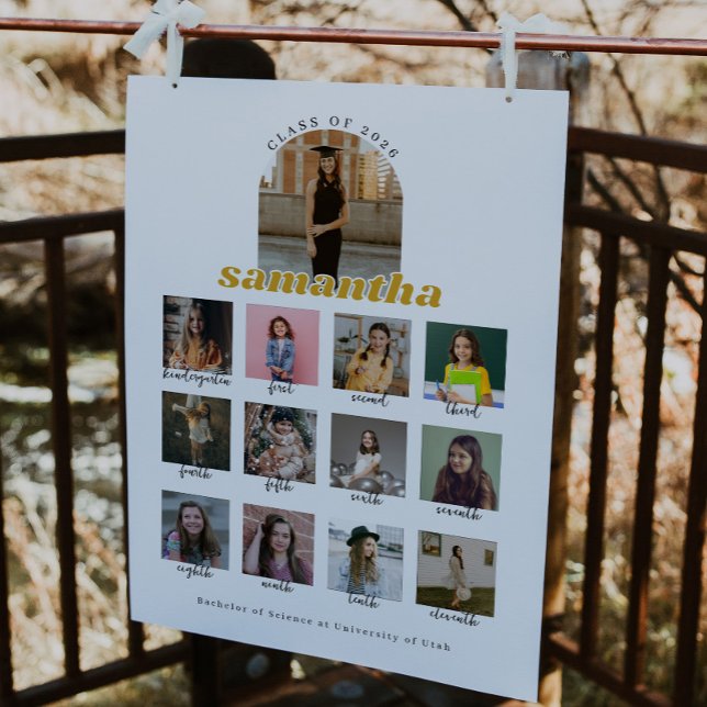 Poster Placa de Boas-Vindas para Festa de Formatura de Es (Criador carregado)