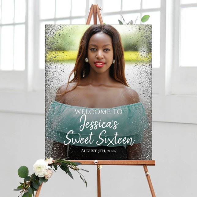 Poster Placa de boas-vindas para festa de Sweet sixteen c (Criador carregado)