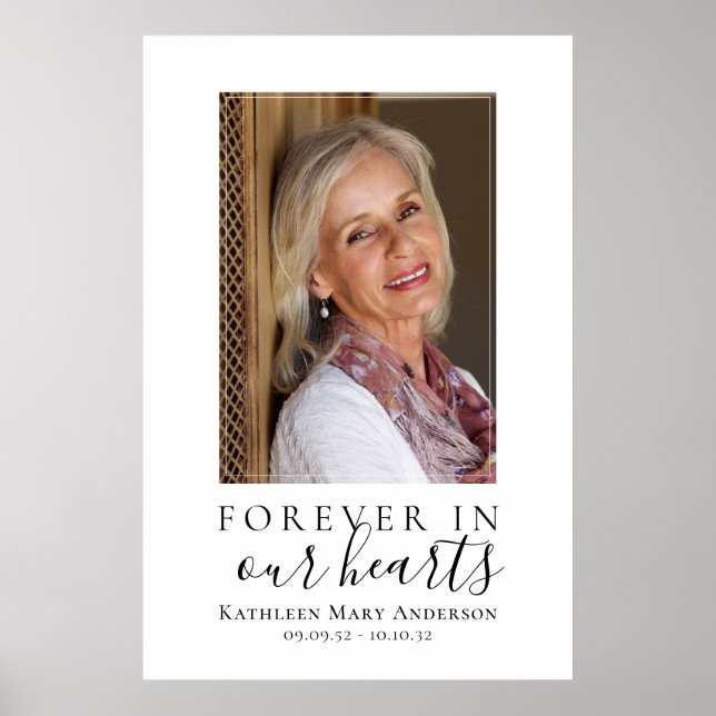 Poster Placa de Boas-Vindas para Funeral Simples e Econôm (Frente)