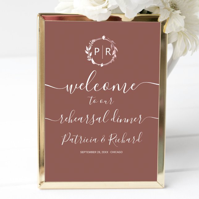 Poster Placa de Boas-Vindas para Jantar de Ensaio de Casa (Criador carregado)