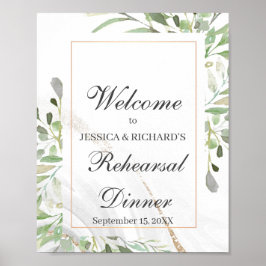 Poster Placa de Boas-Vindas para Jantar de Treino