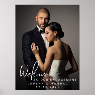 Poster Placa de Boas-Vindas Personalizada para Foto de No
