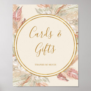 Poster Placa de Boho Tropical Botânico Marfim para Cartõe