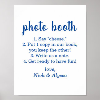 Poster placa de cabine de fotos