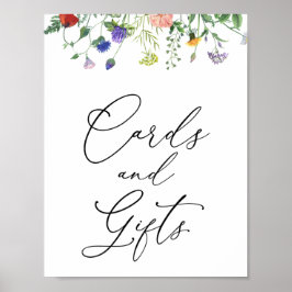Poster Placa de Cartões e Presentes Wildflower Fields