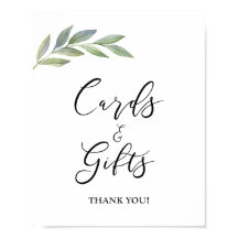 Placa de Cartões & Presentes Folha de Oliveira Ver