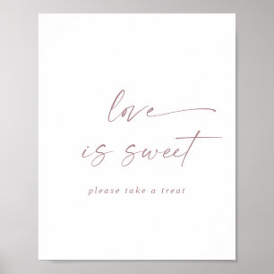 Poster Placa de casamento em letra cursiva dourado rosa m