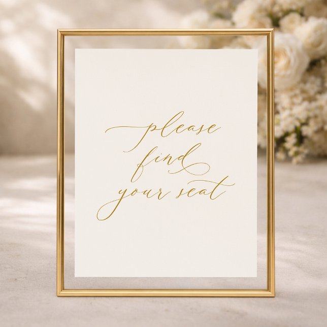 Poster Placa de Casamento Encontre Seu Lugar (Criador carregado)