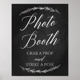 Póster Placa de Casamento – Placa de Lousa para Fotografi