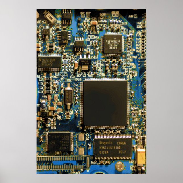 Poster Placa de Circuito de Disco Rígido de Computador -  (Frente)