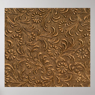Poster Placa de cobre: Arte em painel gravado.