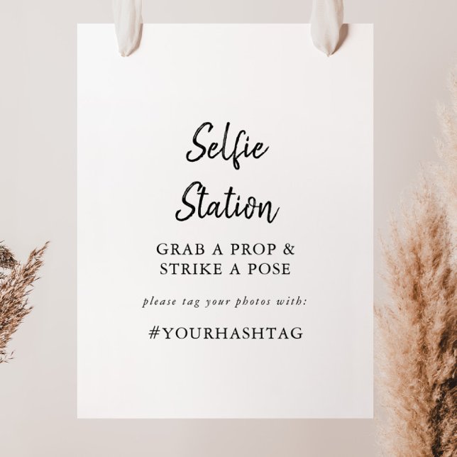 Poster Placa de Estação de Selfie Moderna (Criador carregado)