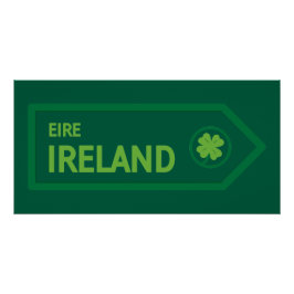 Póster Placa de Estrada da Irlanda