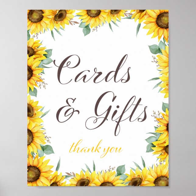 Poster Placa de Festa do Girassol (Frente)