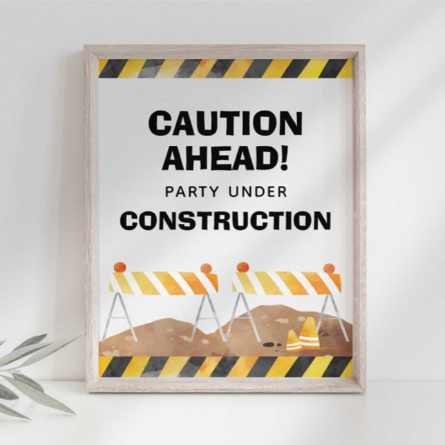 Poster Placa de Festa em Construção (Criador carregado)