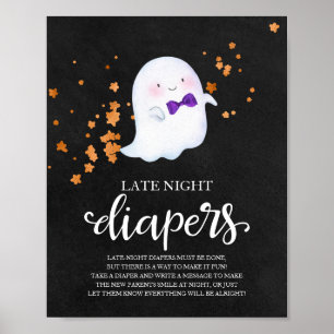 Poster Placa de Jogo para Chá de Bebê: Fraldas Tarde da N