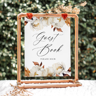 Poster Placa de Livro de Registro de Convidados de Casame