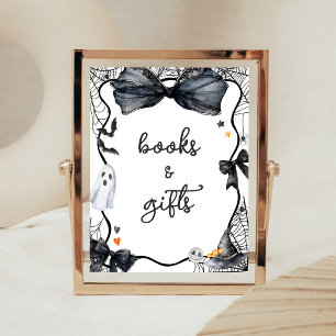 Poster Placa de Livros e Presentes para Chás de Bebê Assu