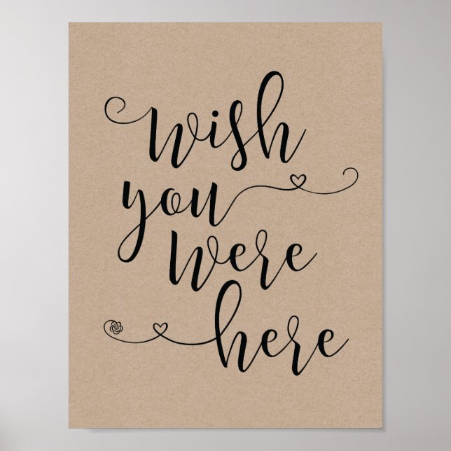 Poster Placa de memória amorosa - desejamos que estivesse (Frente)