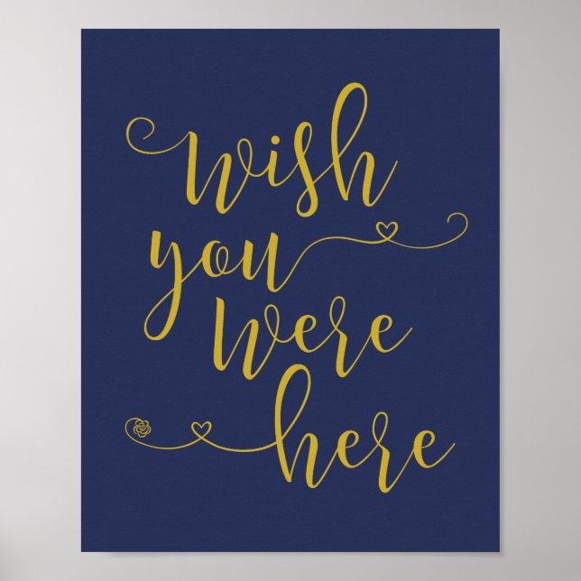 Póster Placa de memória amorosa - desejamos que você esti (Frente)