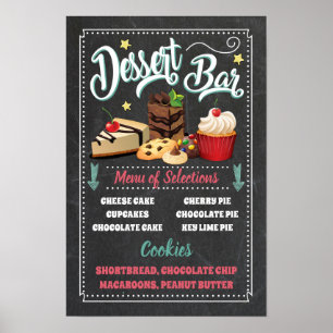 Poster Placa de Menu de Barra de Sobremesa