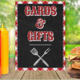 Poster Placa de mesa de cartões de aniversário e presente