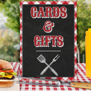 Poster Placa de mesa de presentes e cartões de aniversári