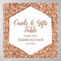 Placa de Mesa Glitter Dourada e presentes