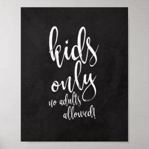 Poster Placa de Mesa para crianças 8x10 - Sinal de casame