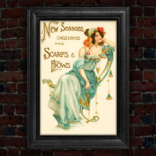 Poster Placa de Moda e Arcos Vintage 1904