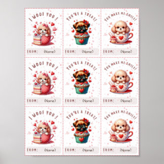 Poster Placa de Namorados de sala de aula bonita para cri