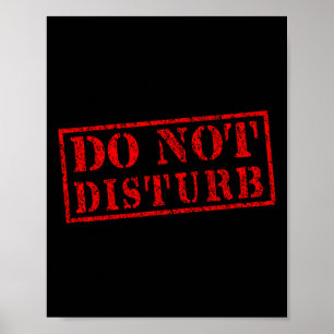 Poster Placa de Não Perturbe Humor Masculino
