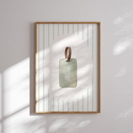 Poster Placa de Nome de Golfe para Membro Oficial do Club