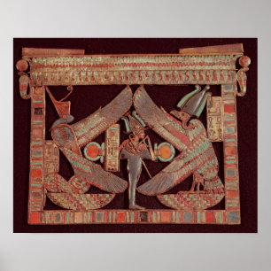 Póster Placa de peito que descreve Osiris, deus de