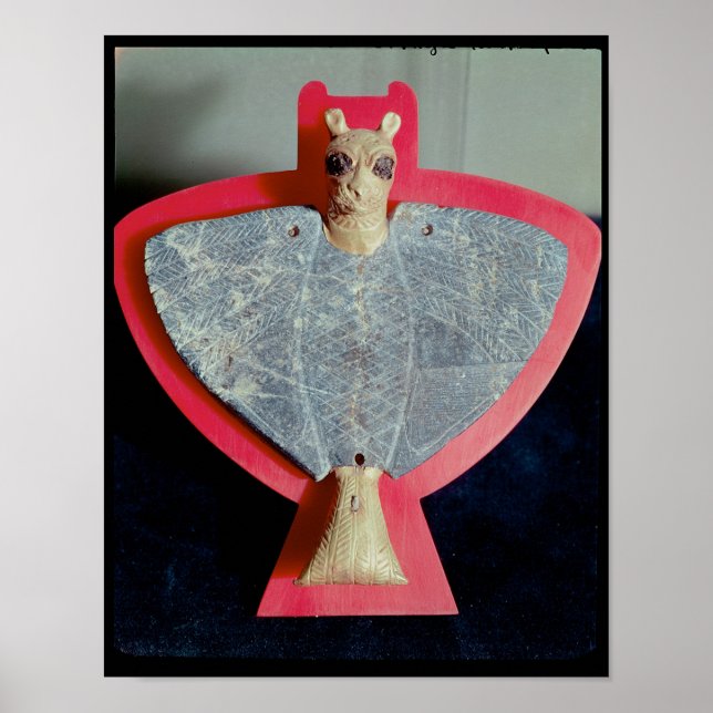 Póster Placa de rodagem em forma de águia-leão (Frente)